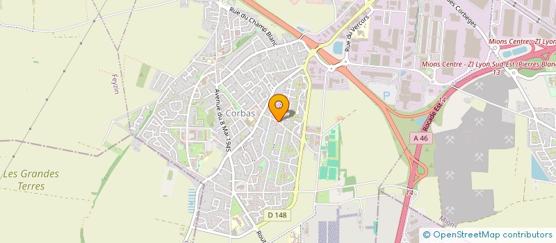 localisation de l'entreprise SCI DES TAILLIS à CORBAS