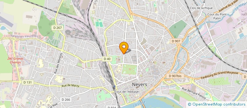 localisation de l'entreprise SCI DES TAMARINS à NEVERS