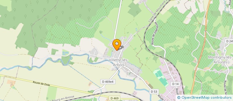 localisation de l'entreprise SCI DES TAMARINS  VILLETTE-LES-ARBOIS