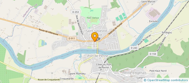 localisation de l'entreprise SCI DES TAMARIS  SAINT-SYLVESTRE-SUR-LOT