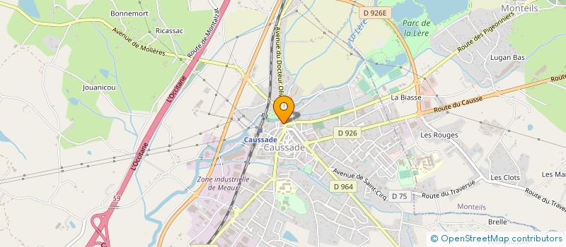 localisation de l'entreprise SCI DES TANNERIES  CAUSSADE