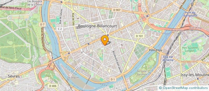 localisation de l'entreprise SCI DES TANNERIES à BOULOGNE-BILLANCOURT