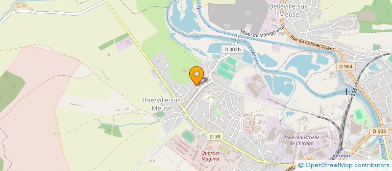 localisation de l'entreprise SCI DES TANNERIES à THIERVILLE-SUR-MEUSE