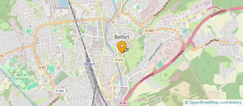 localisation de l'entreprise SCI DES TANNEURS à BELFORT
