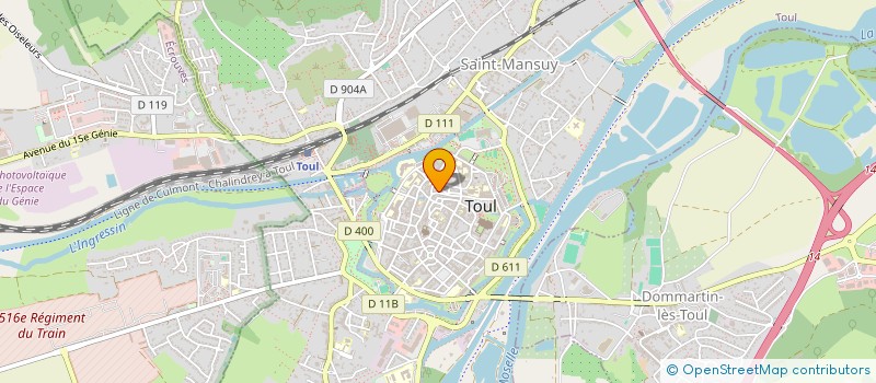 localisation de l'entreprise SCI DES TANNEURS  TOUL