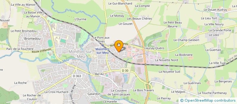 localisation de l'entreprise SCI DES TARDIVIERES  MONTFORT-SUR-MEU