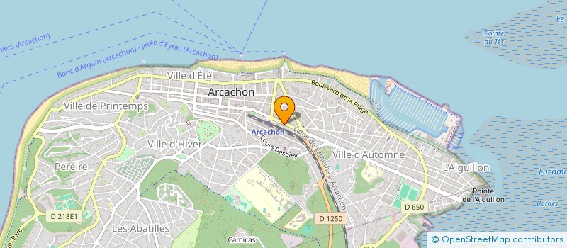 localisation de l'entreprise SCI DES TCHANQUEES  ARCACHON