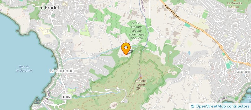 localisation de l'entreprise SCI DES TECHNOLOGIES  LE PRADET