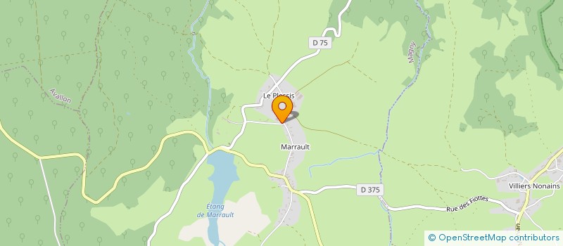 localisation de l'entreprise SCI DES TEILLATS à MAGNY