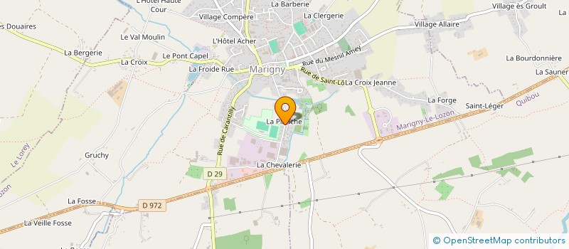 localisation de l'entreprise SCI DES TEINTURES  MARIGNY-LE-LOZON