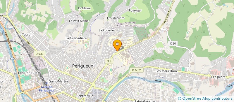 localisation de l'entreprise SCI DES TEINTURIERS à PERIGUEUX