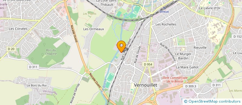 localisation de l'entreprise SCI DES TEINTURIERS à VERNOUILLET