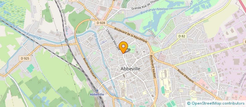 localisation de l'entreprise SCI DES TEINTURIERS à ABBEVILLE