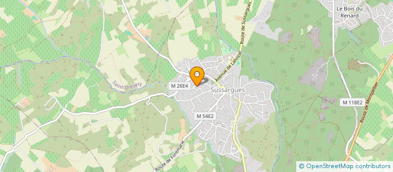 localisation de l'entreprise SCI DES TEMPLES  SUSSARGUES