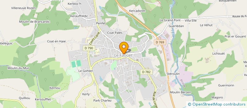 localisation de l'entreprise SCI DES TEMPLIERS  LE FAOUET