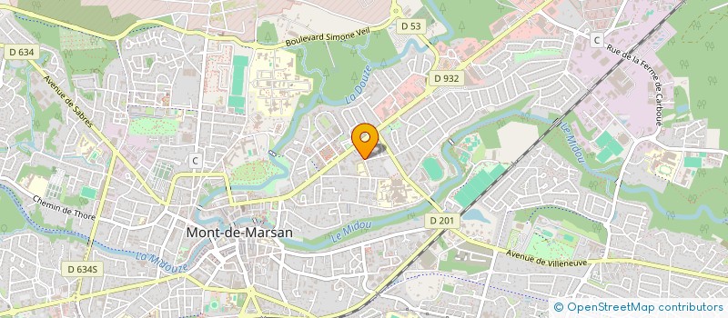 localisation de l'entreprise SCI DES TEMPLIERS à MONT-DE-MARSAN