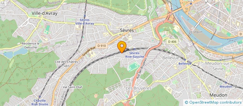 localisation de l'entreprise SCI DES TEMPS MODERNES à SEVRES