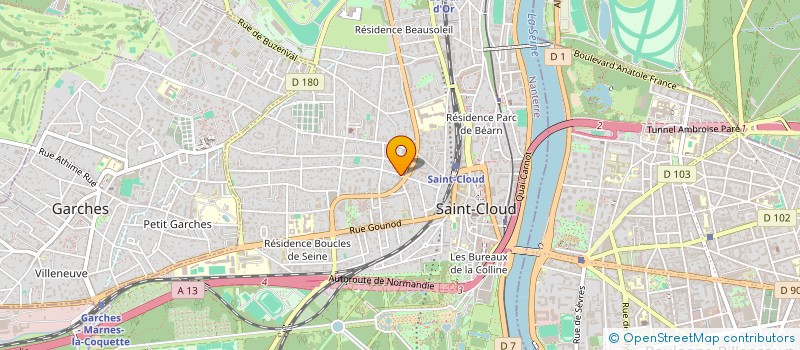 localisation de l'entreprise SCI DES TENNEROLLES à SAINT-CLOUD