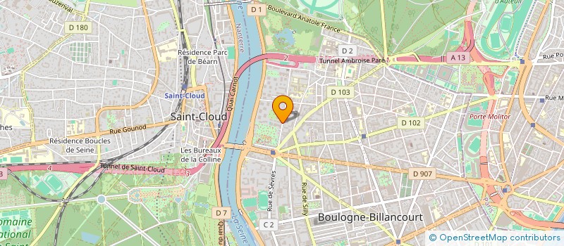 localisation de l'entreprise SCI DES TENNIS à BOULOGNE-BILLANCOURT