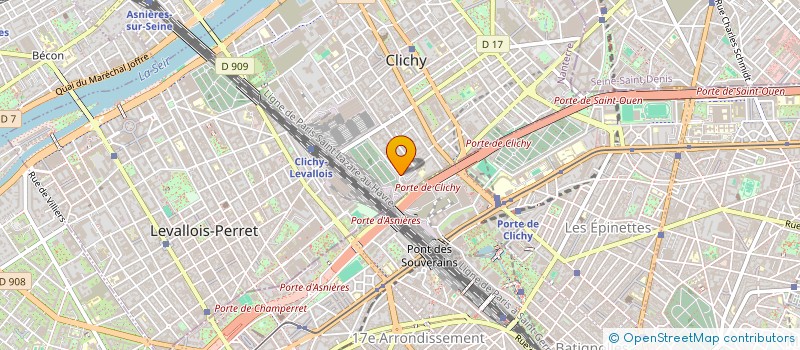 localisation de l'entreprise SCI DES TENNIS à CLICHY