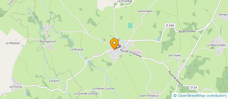 localisation de l'entreprise SCI DES TERNES  EVAUX-LES-BAINS