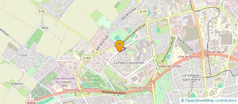 localisation de l'entreprise SCI DES TERRASSES à CAEN