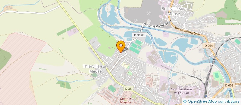 localisation de l'entreprise SCI DES TERRASSES à THIERVILLE-SUR-MEUSE