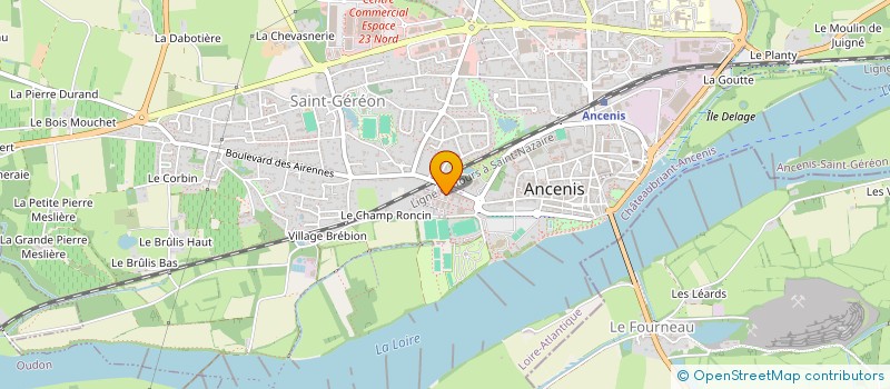 localisation de l'entreprise SCI DES TERRASSES  ANCENIS-SAINT-GEREON