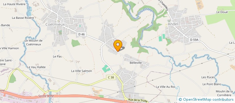 localisation de l'entreprise SCI DES TERRE NEUVAS  COETMIEUX