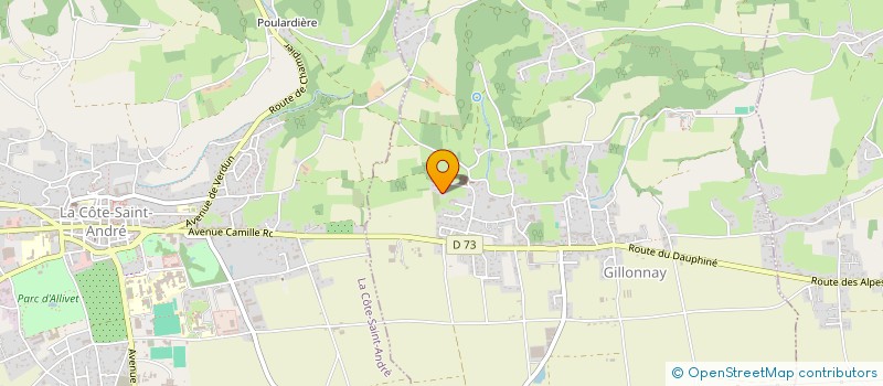 localisation de l'entreprise SCI DES TERREAUX  GILLONNAY