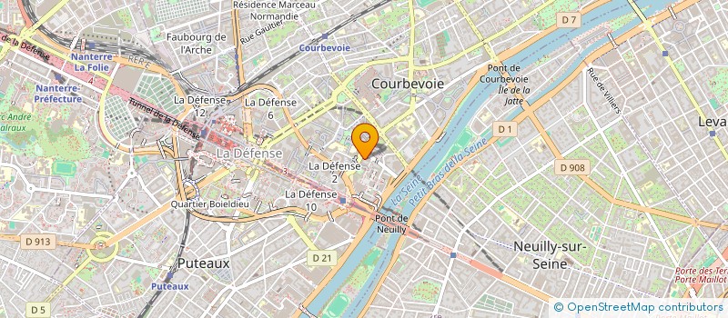 localisation de l'entreprise SCI DES TERRES à COURBEVOIE