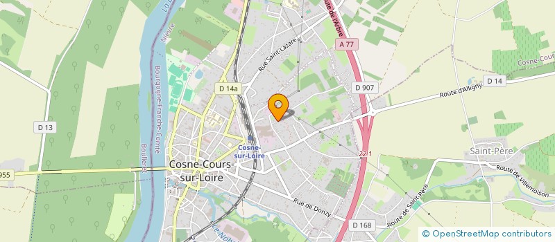 localisation de l'entreprise SCI DES TERRES BLANCHES à COSNE-COURS-SUR-LOIRE