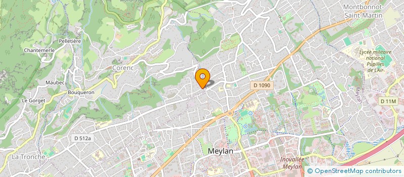 localisation de l'entreprise SCI DES TERRES D'OR  CORENC