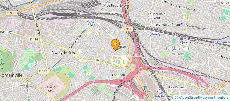 localisation de l'entreprise SCI DES TERRES DU FORT LARON à NOISY-LE-SEC