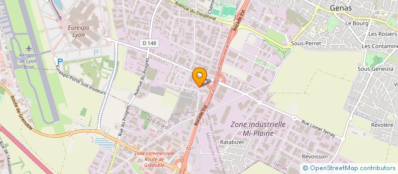 localisation de l'entreprise SCI DES TERRES FROIDES  CHASSIEU