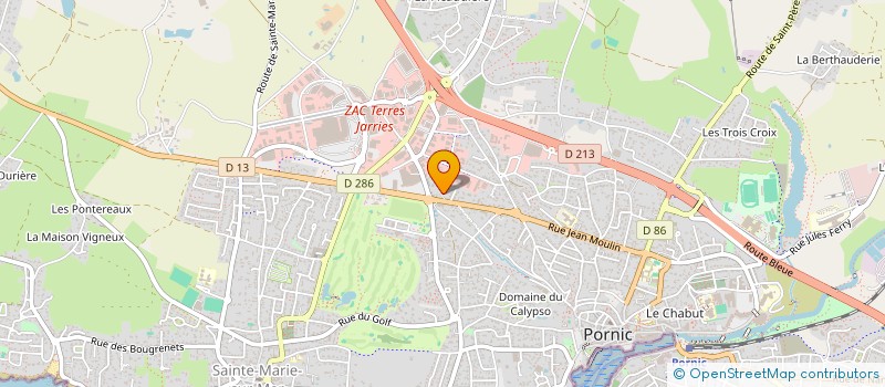 localisation de l'entreprise SCI DES TERRES JARRIES  PORNIC