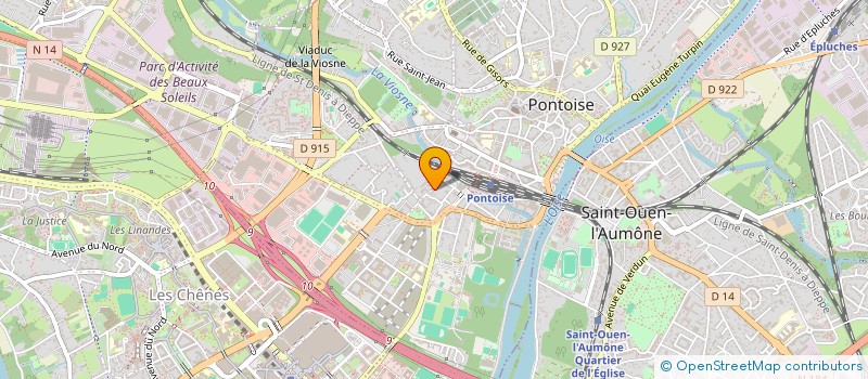 localisation de l'entreprise SCI DES TERRES ROUGES  PONTOISE