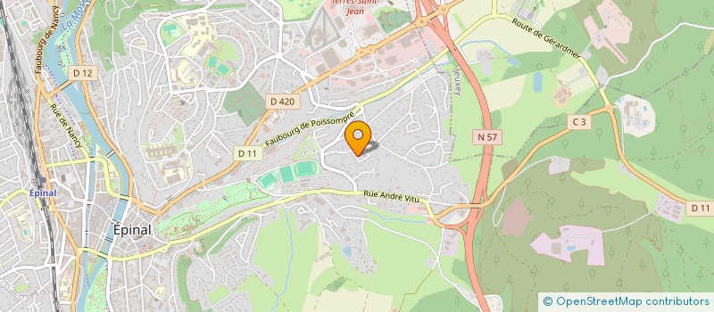 localisation de l'entreprise SCI DES TERRES ROUGES à EPINAL