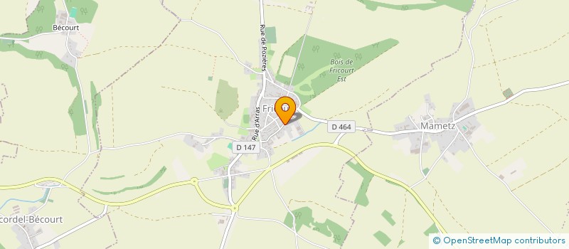 localisation de l'entreprise SCI DES TERRES VERS ROSIERES  FRICOURT