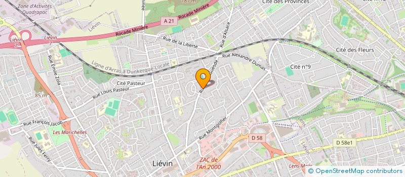 localisation de l'entreprise SCI DES TERRILS  LIEVIN