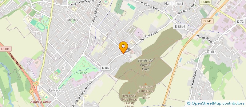 localisation de l'entreprise SCI DES TERRILS JUMEAUX  HAILLICOURT