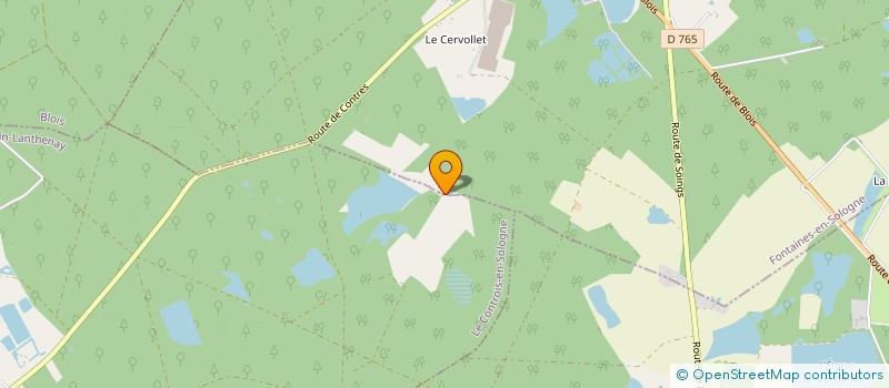 localisation de l'entreprise SCI DES TESNIERES  FONTAINES EN SOLOGNE