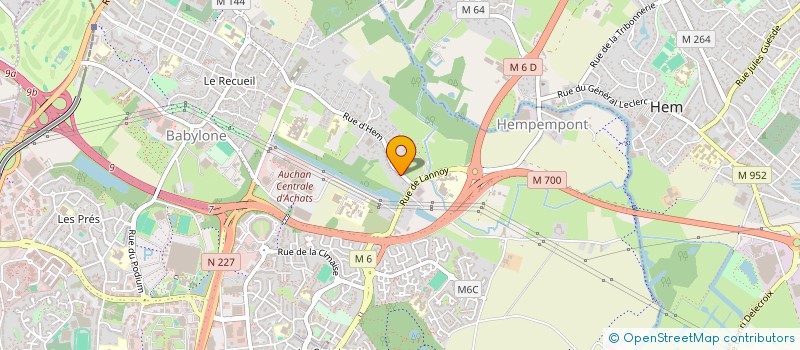 localisation de l'entreprise SCI DES TETARDS à VILLENEUVE D ASCQ