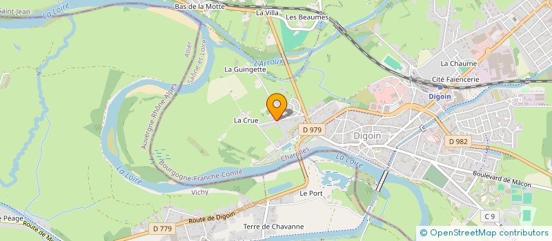 localisation de l'entreprise SCI DES TETARDS  DIGOIN