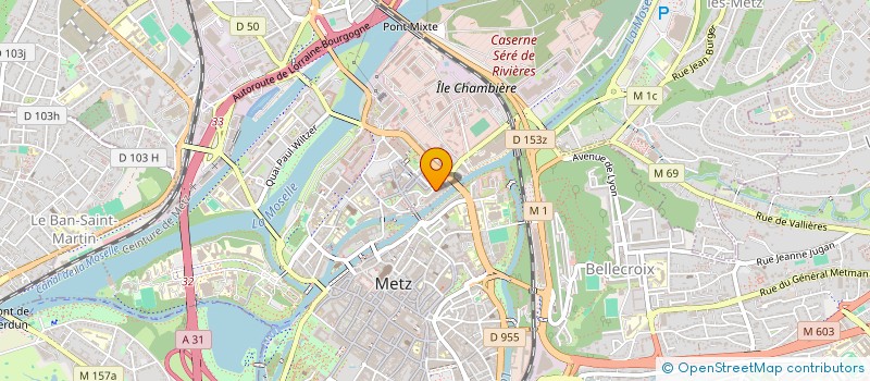 localisation de l'entreprise SCI DES THERMES  METZ