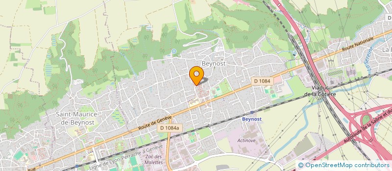localisation de l'entreprise SCI DES THERMES  BEYNOST