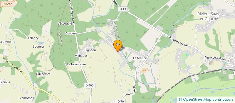 localisation de l'entreprise SCI DES THERMES DE SAUBUSSE  SAUBUSSE