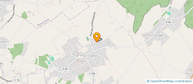 localisation de l'entreprise SCI DES THUITS GANTIER DORIVAL  LE THUIT DE L'OISON