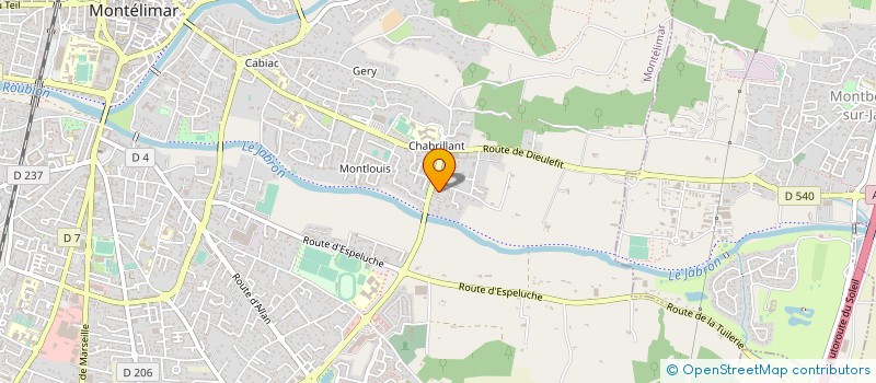 localisation de l'entreprise SCI DES THUYATS  MONTELIMAR