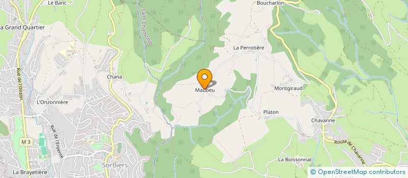 localisation de l'entreprise SCI DES TI'KAZ  SAINT-CHAMOND